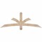 Ekena Millwork Davenport Smooth Timber Gable Bracket, Douglas Fir, 60"W x 22"H x 1 1/2"D x 3 1/2"F, 9/12 Pitch GBW060X22X0204DAV00SDF - alternate 1
